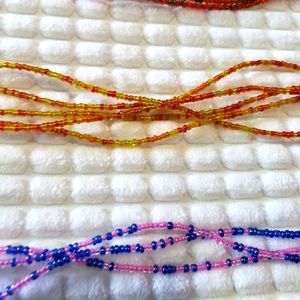 Waist beads primary color purple